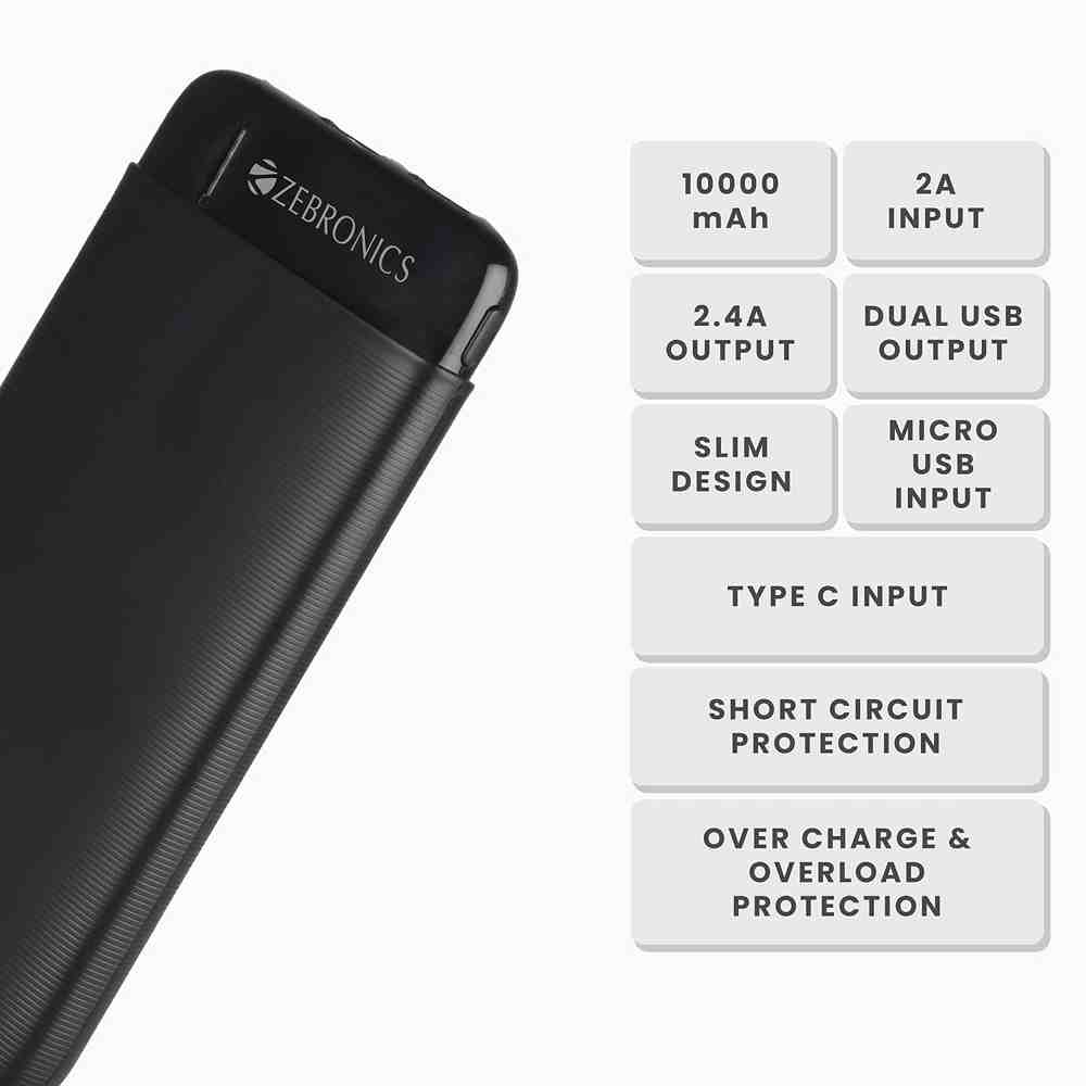 Zebronics ZEB-MD10000S2 10000 mAh Power Bank