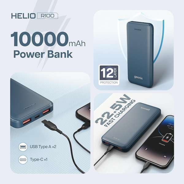 Geonix Helio R100 10000 mAh Power Bank