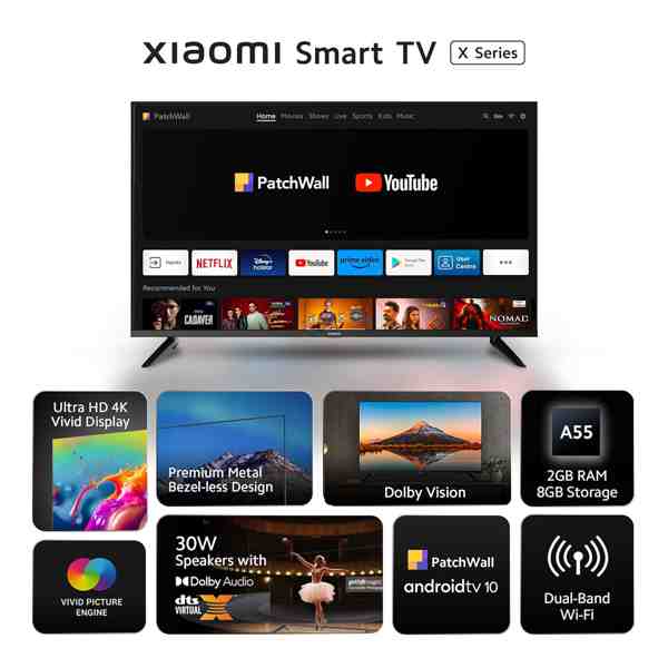 Xiaomi X Series 43 inch 4K Ultra HD Smart LED TV (L43M7-A2IN)