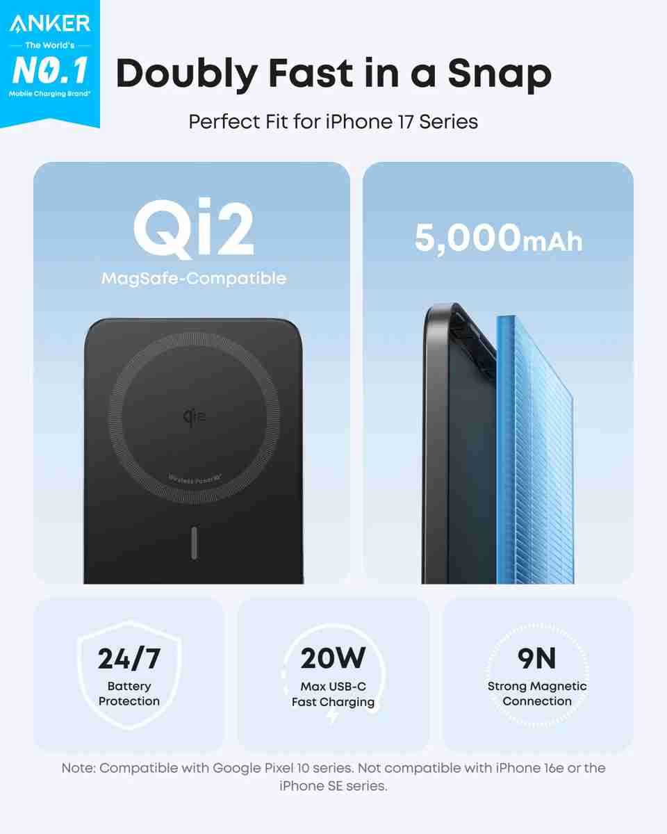 Anker MagGo A1667 5000 mAh Power Bank