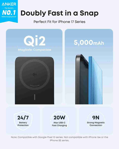 Anker MagGo A1667 5000 mAh Power Bank