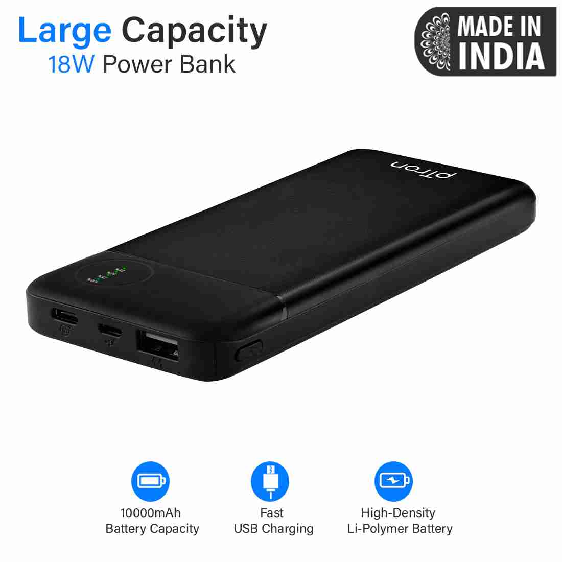 pTron Dynamo Pro 10000mah Power Bank