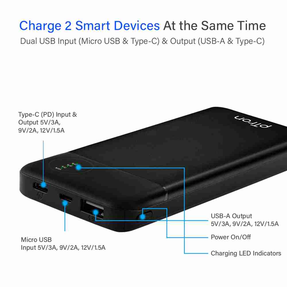 pTron Dynamo Pro 10000mah Power Bank