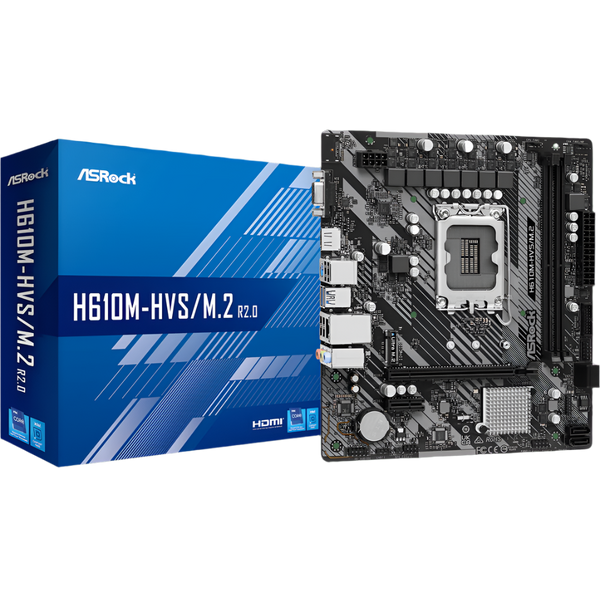 ASROCK H610M-HVS/M.2 R2.0 DDR4 Intel Motherboard
