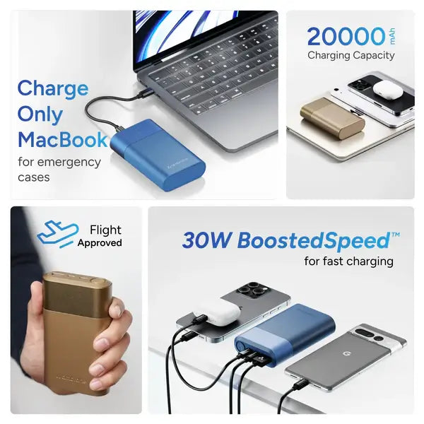 Ambrane PowerLit Duo 30 20000 mAh Power Bank