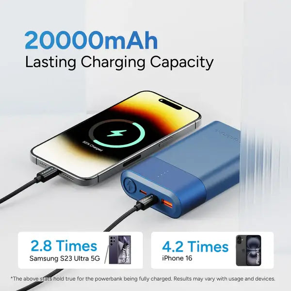 Ambrane PowerLit Duo 30 20000 mAh Power Bank
