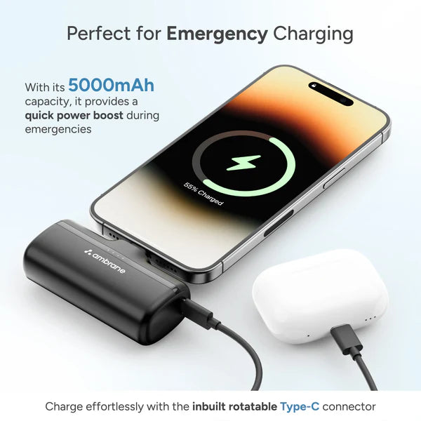 Ambrane Pocket 5 5000 mAh Power Bank