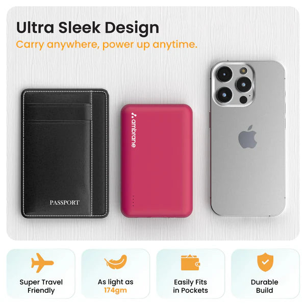 Ambrane Powerlit 10000 mAh Power Bank