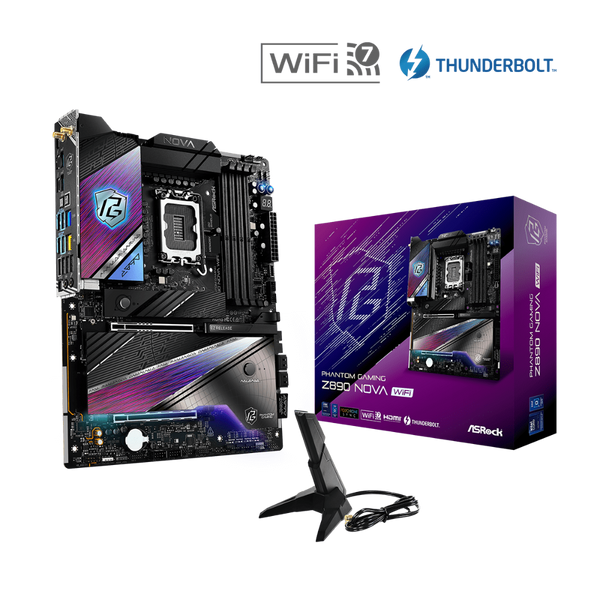 ASROCK Phantom Gaming Z890 Nova Wifi DDR5 Intel Motherboard ( Black )