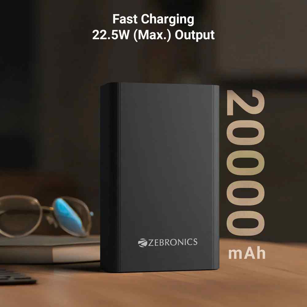 Zebronics Zeb EnergiTank 20MR1 20000 mAh Power Bank