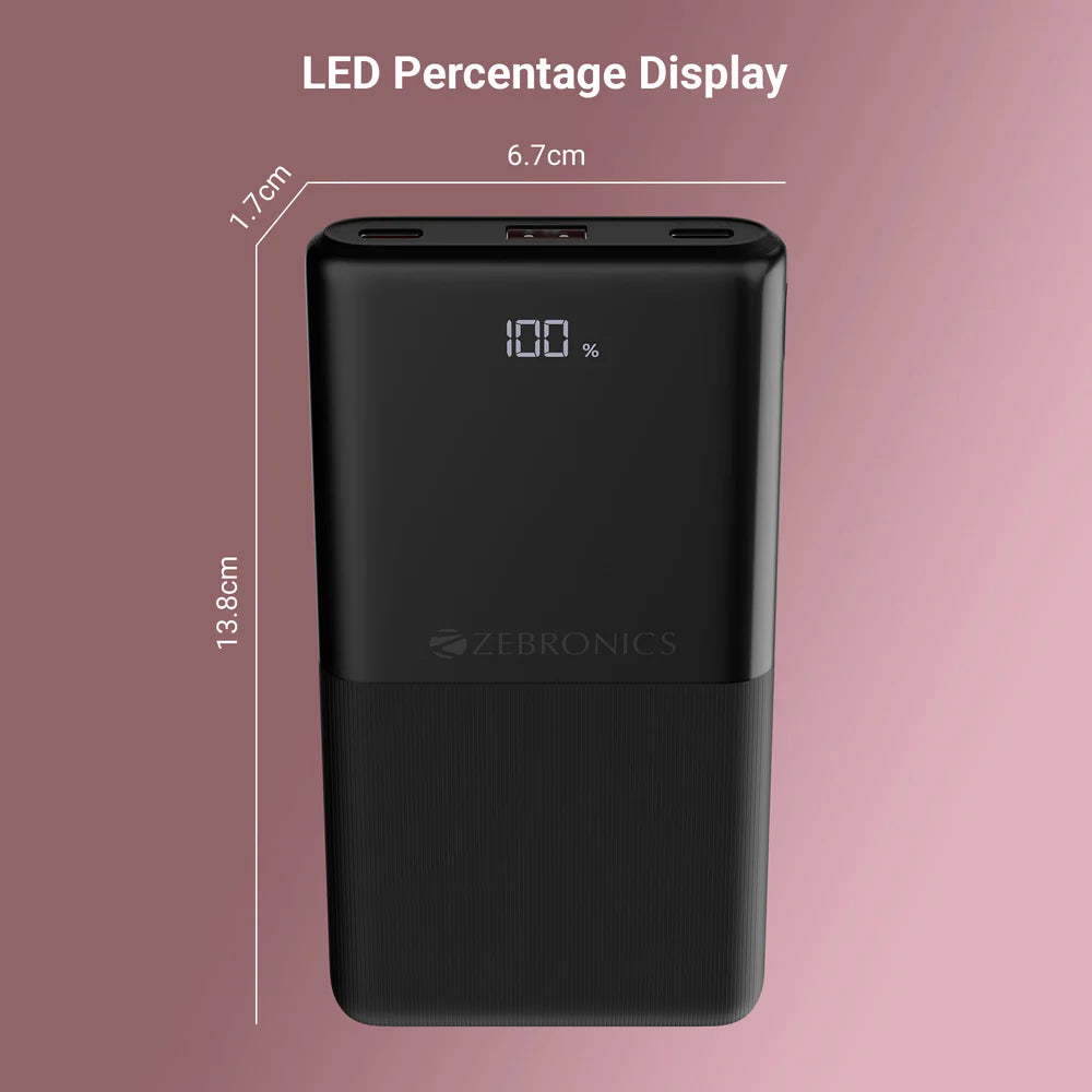 Zebronics Zeb EnergiPod 10R1 10000 mAh Power Bank