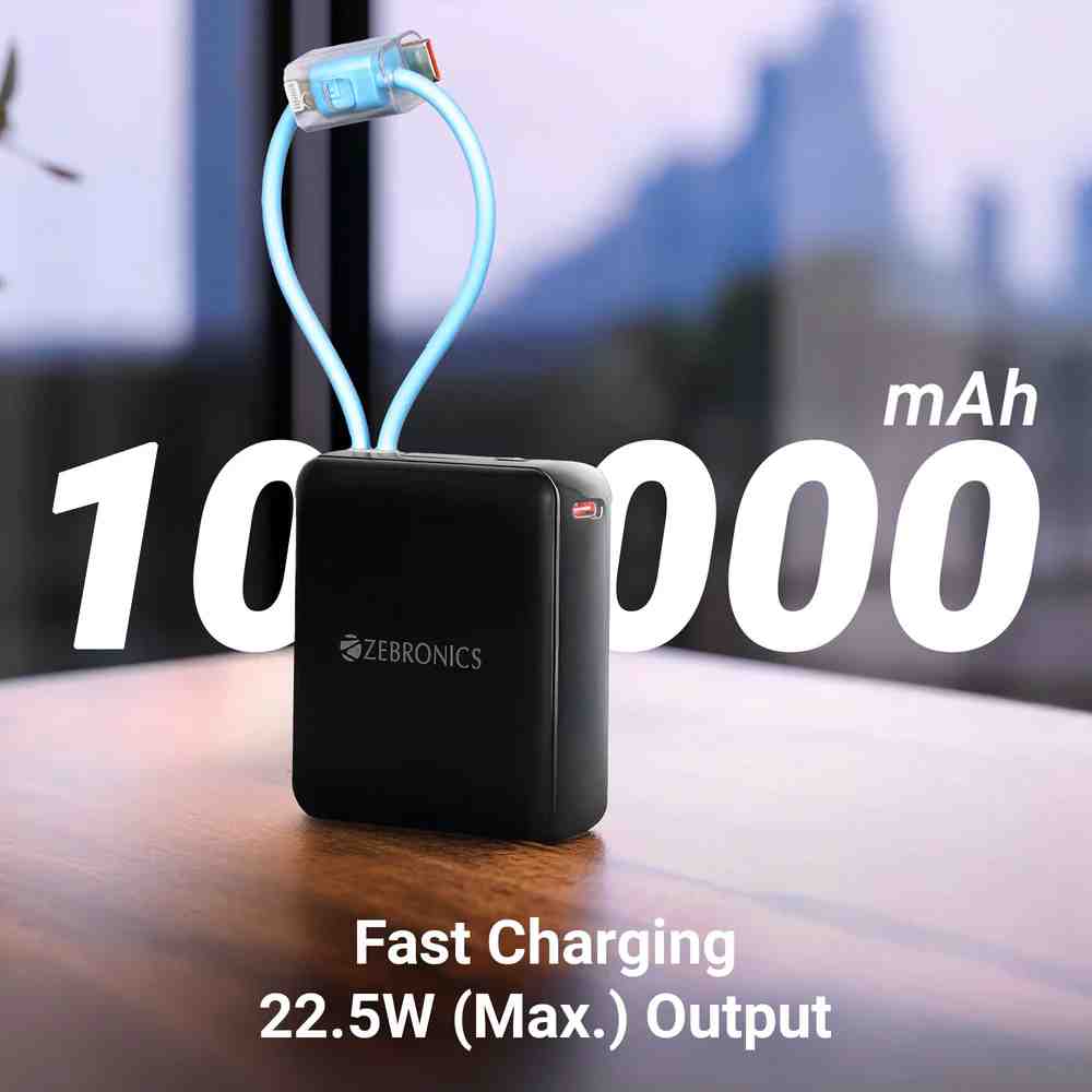 Zebronics Zeb EnergiTank 10R1 10000 mAh Power Bank