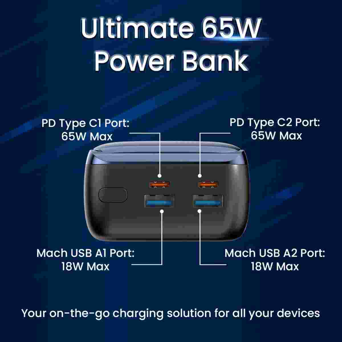 Portronics Ampbox 27000 mAh Power Bank