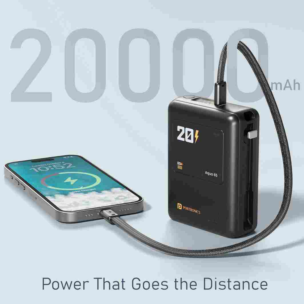 Portronics Aqua 65 20000 mAh Power Bank