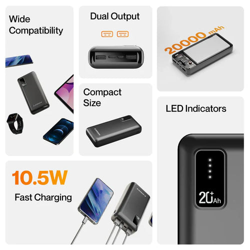 Ambrane Capsule 20000 mAh Power Bank