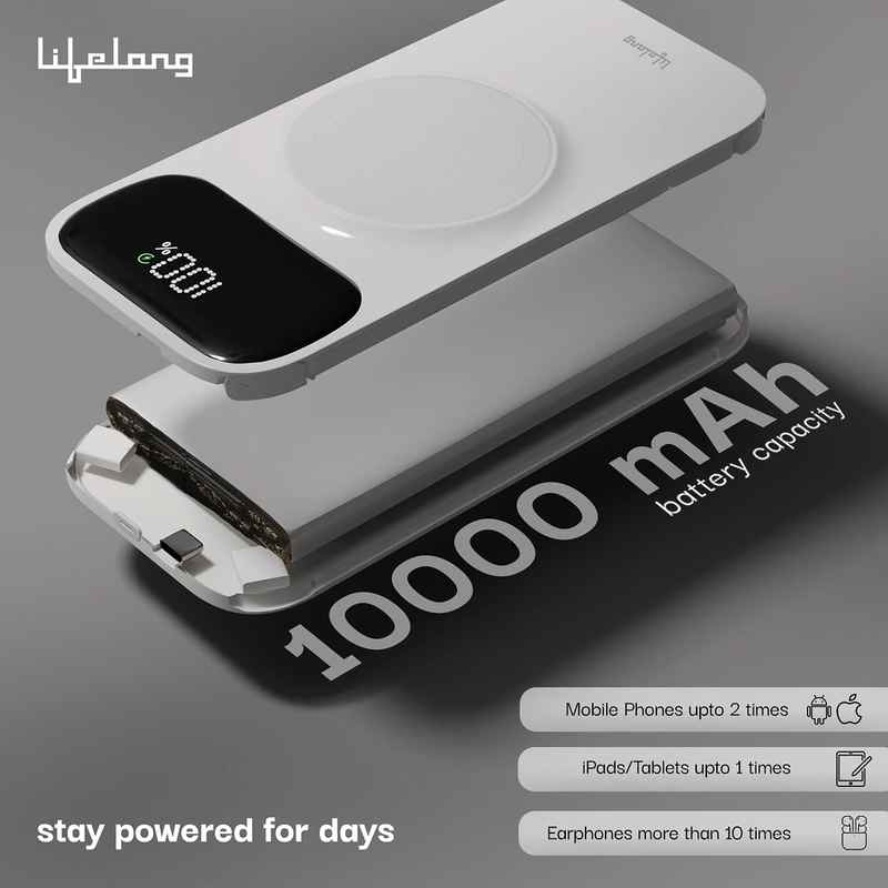 Lifelong ChargeMate 10000 mAh Wireless Power Bank