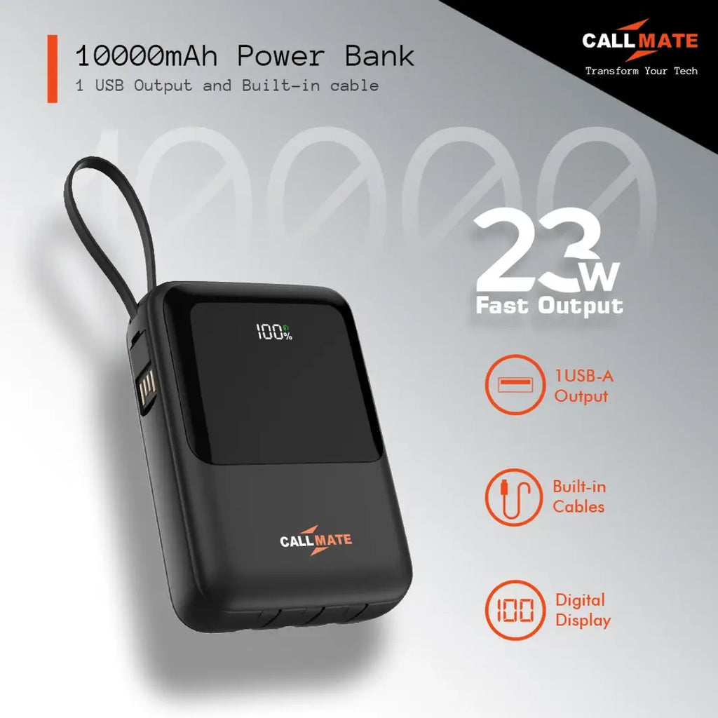 Callmate Flashlight 10000 mAh Power Bank