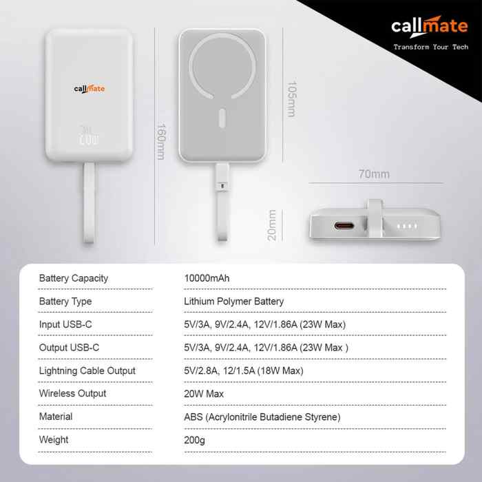 Callmate Magnite 10000 mAh Power Bank