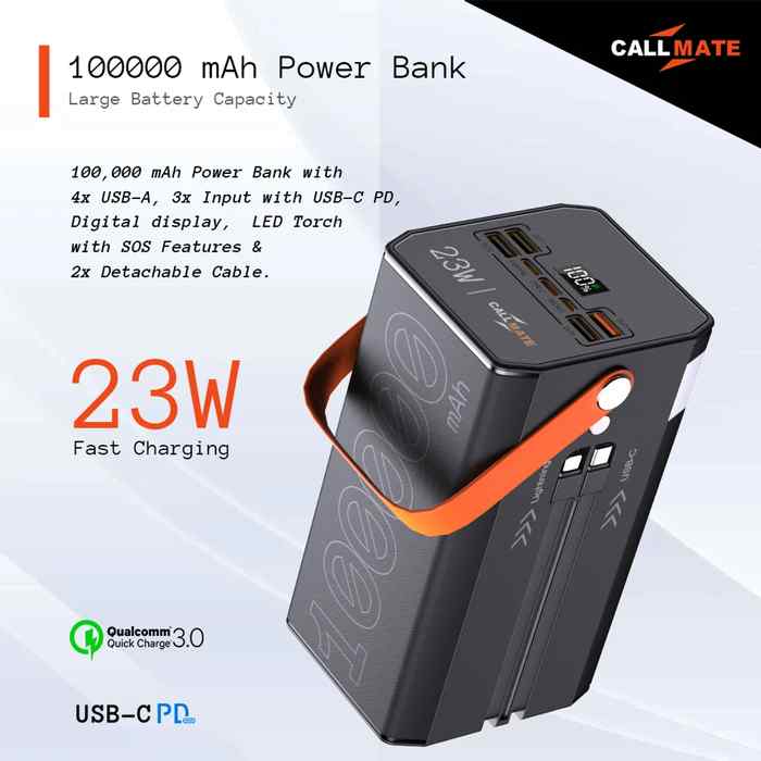 Callmate Treasury CT-127 100000 mAh Power Bank
