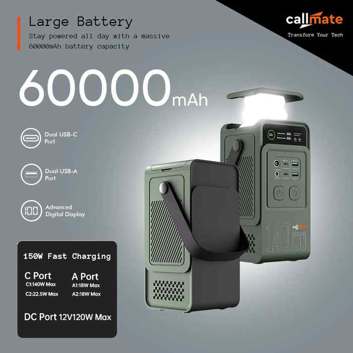 Callmate Treasury Pro CT-138 60000 mAh Power Bank