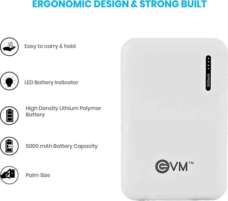 EVM Encore 5000 mAh Power Bank
