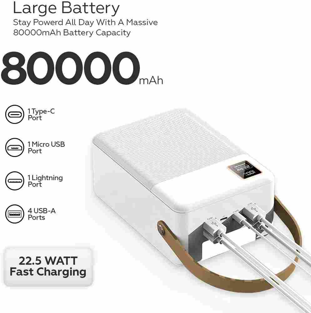OneLife Energix 80 80000 mAh Power Bank
