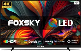 Foxsky FS75GATV 75 inch Ultra HD 4K Smart QLED TV