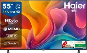 Haier H5E 55 inch Ultra HD 4K Smart LED TV (55H5E)