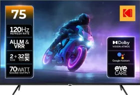Kodak MotionX 75 inch Ultra HD 4K Smart QLED TV (75MX0019)