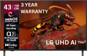 LG AI TV UA8250 43 inch Ultra HD 4K Smart LED TV (43UA82506LA)