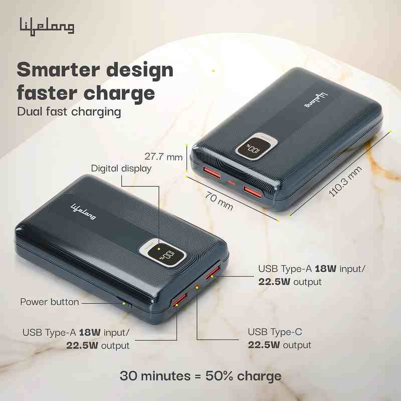 Lifelong LLPBVB18 20000 mAh Power Bank