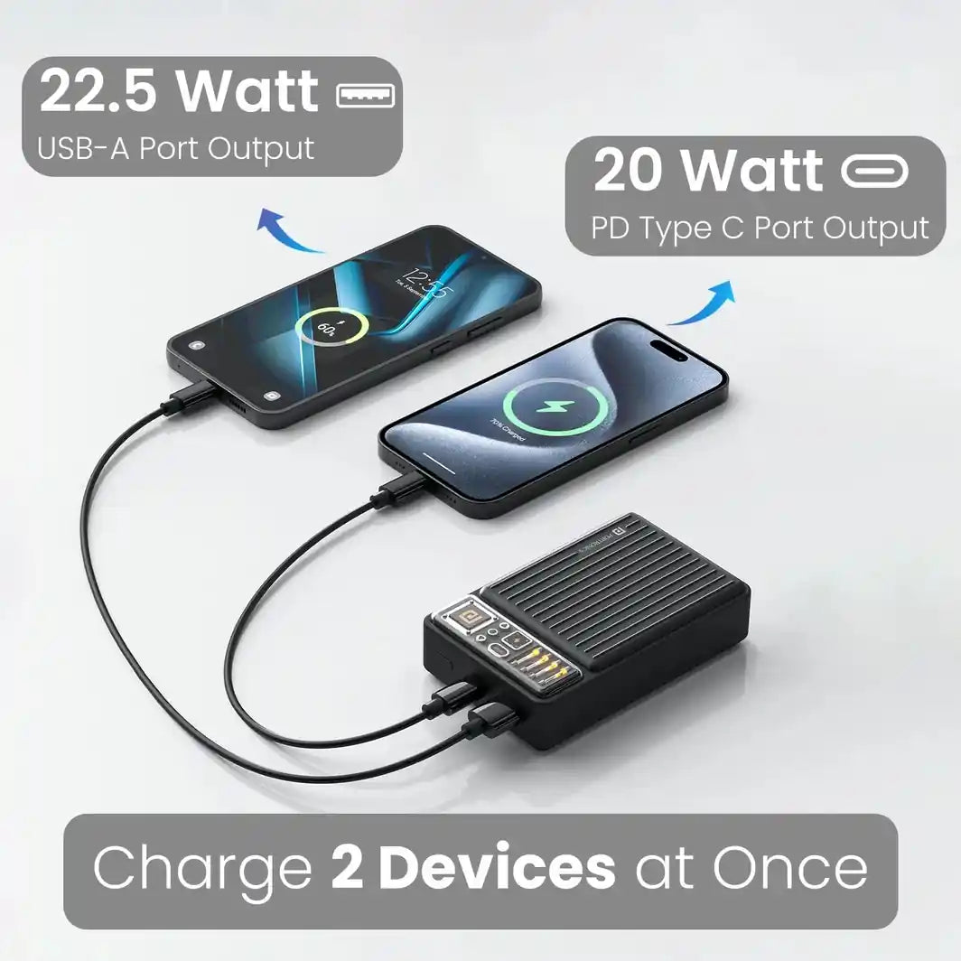 Portronics Luxcell Wireless Mini 20K 20000 mAh Power Bank