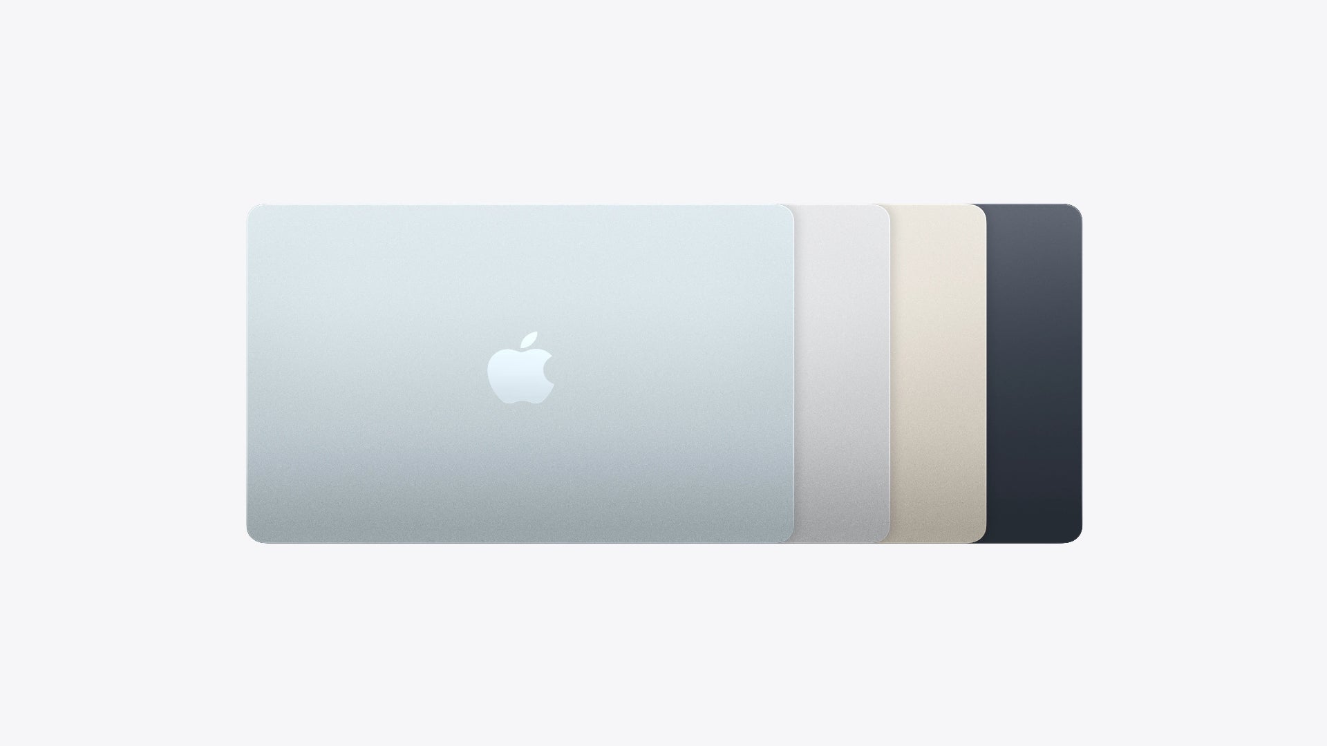 Apple product with a gradient design on a white background