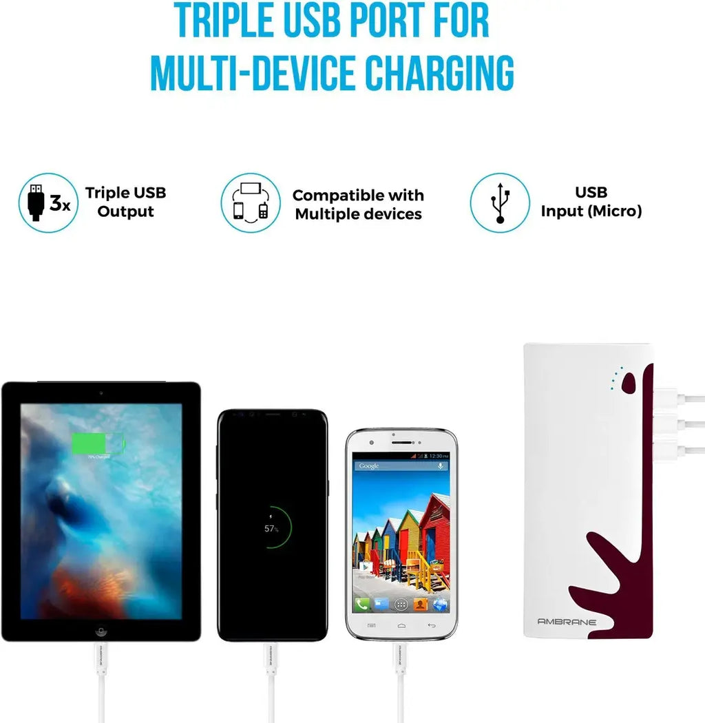 Ambrane P-1122 10000 mAh Power Bank