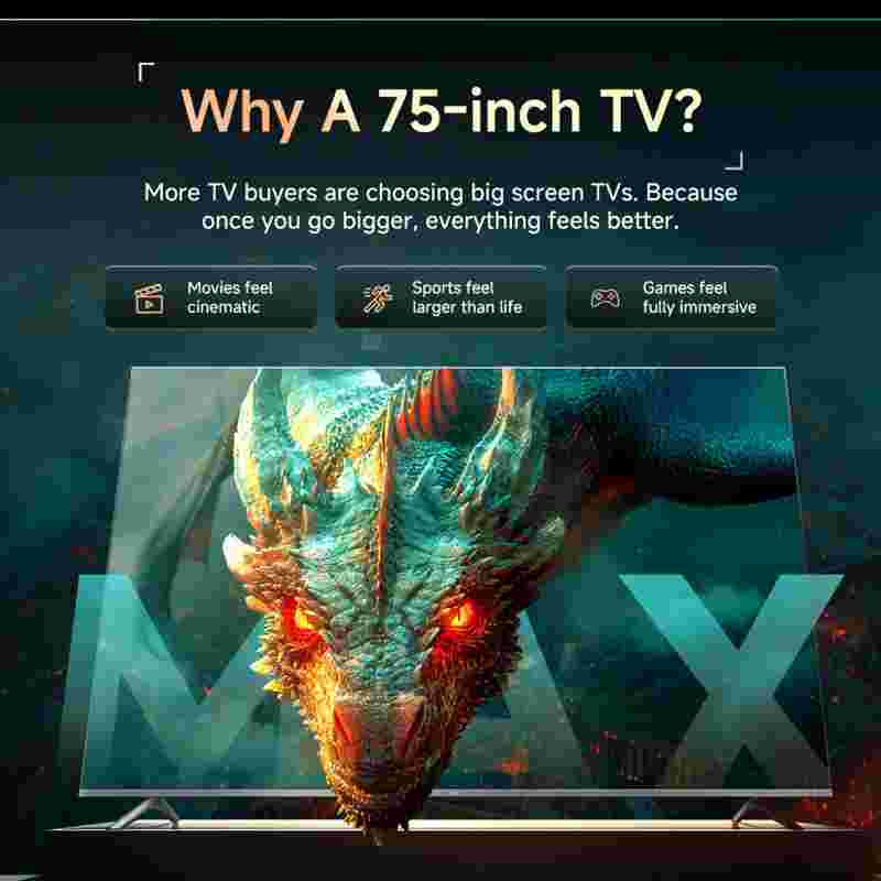 Xiaomi X Pro 2025 75 inch Ultra HD 4K Smart QLED TV (L75MB-APIN)