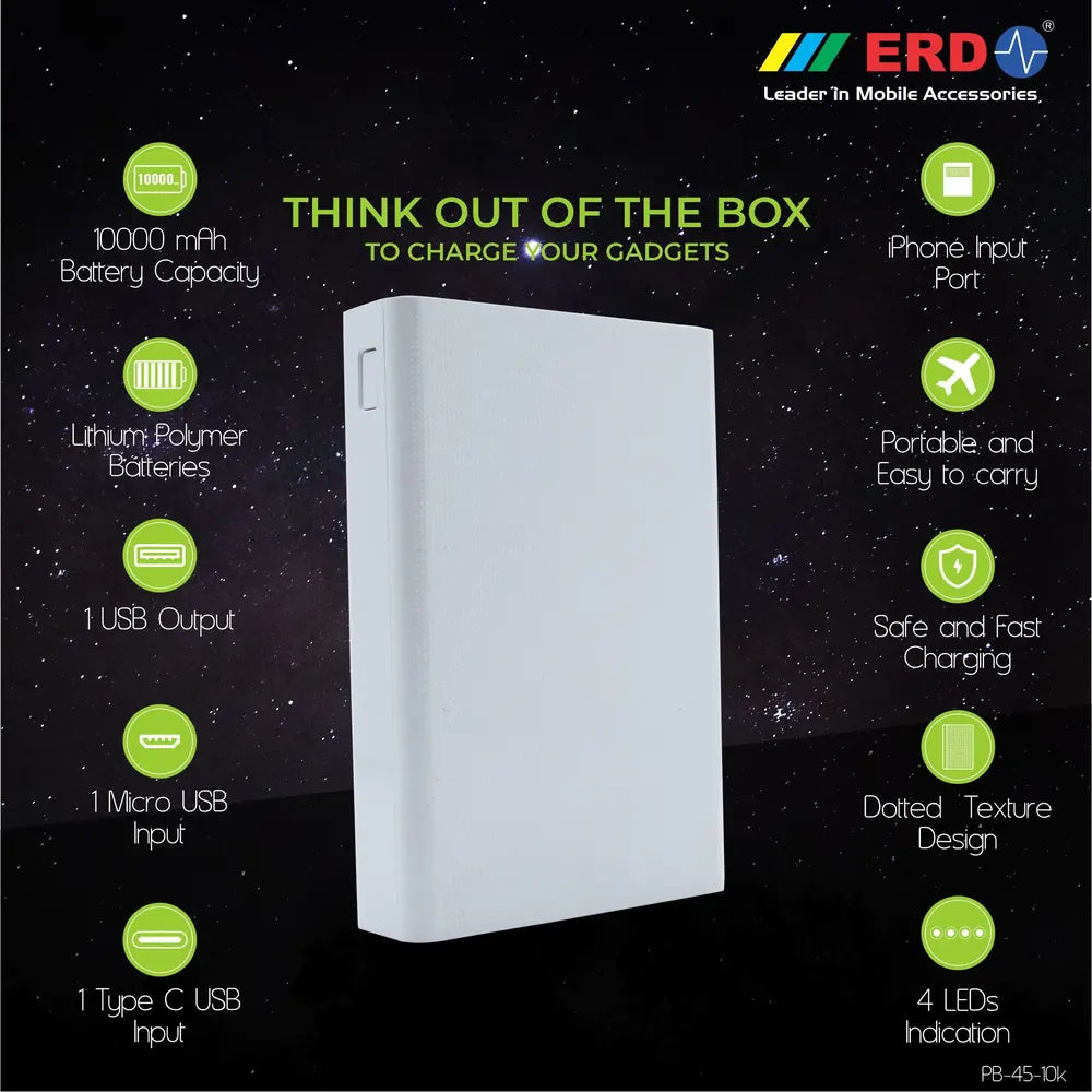 ERD PB-45 10000 mAh Power Bank