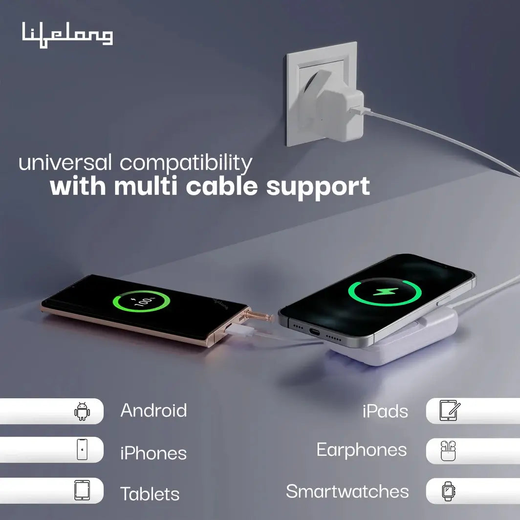 Lifelong ChargeMate Nano 10000 mAh Wireless Power Bank