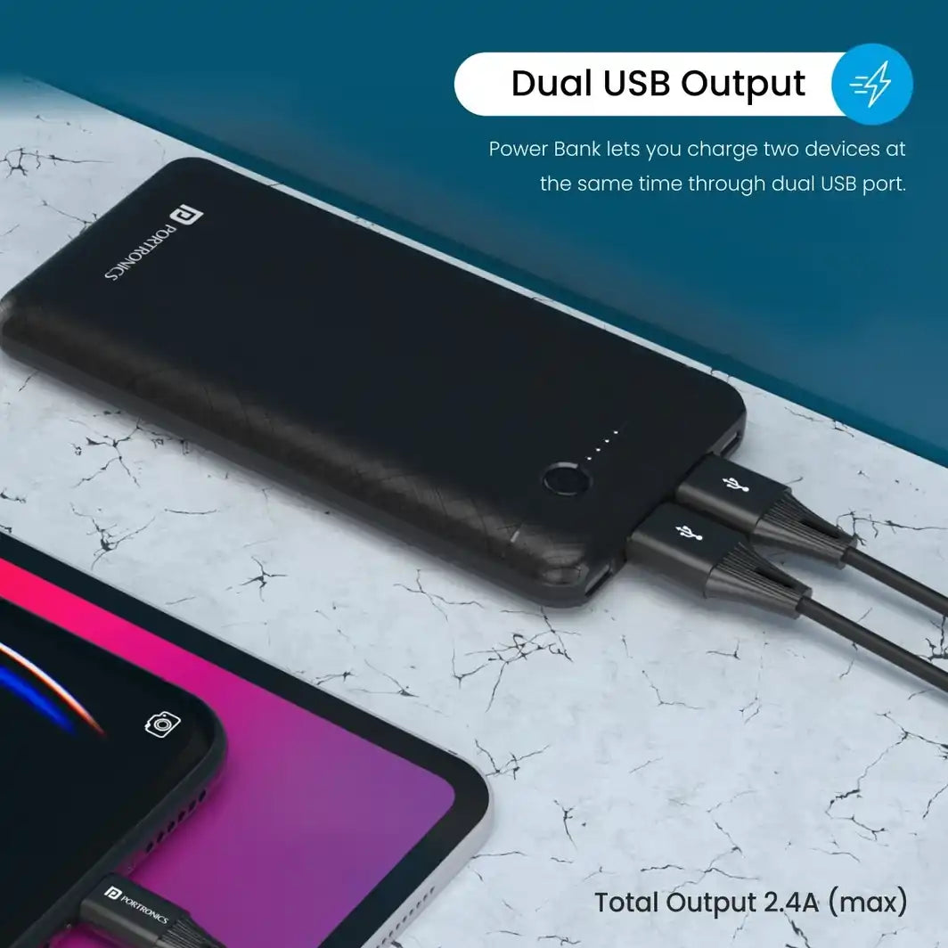 Portronics Power Brick II 10000 mAh Power Bank