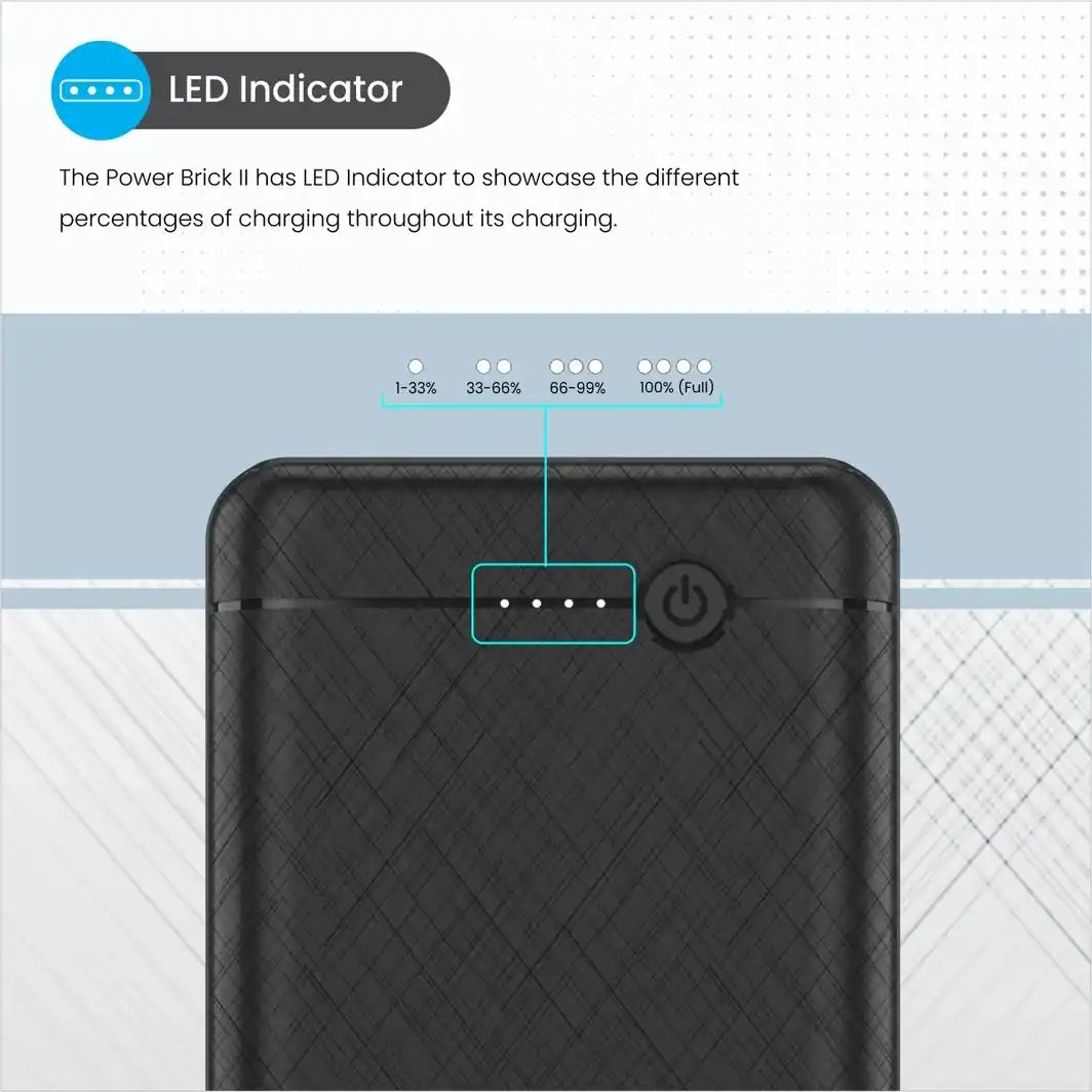 Portronics Power Brick II 10000 mAh Power Bank
