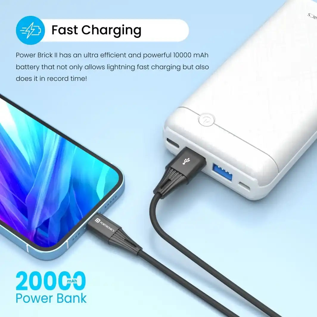 Portronics Power Brick II 20000 mAh Power Bank