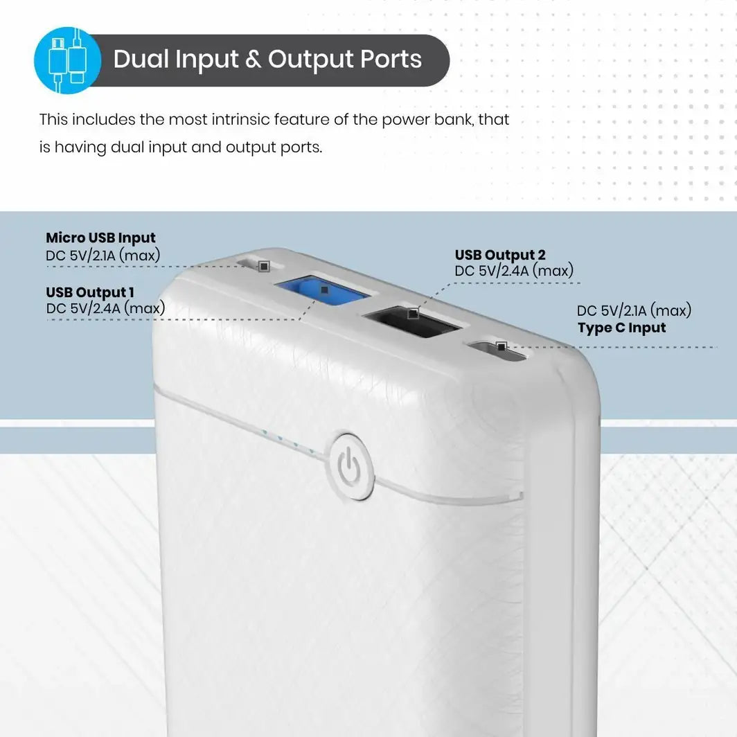 Portronics Power Brick II 20000 mAh Power Bank