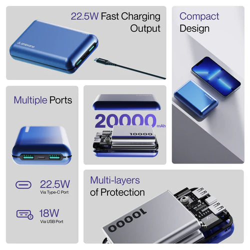 Ambrane PowerLit XL 20000 mAh Power Bank