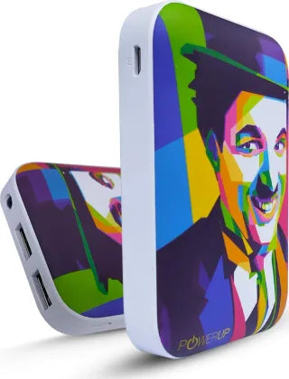 Powerup Comic Charlie Chaplin 7800 mAh Power Bank