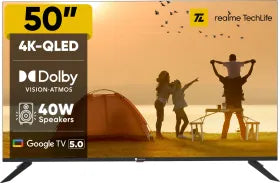 Realme TechLife 50UHDGQRDDVQ 50 inch Ultra HD 4K Smart QLED TV