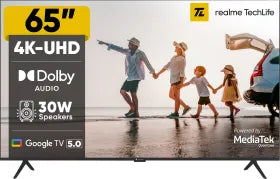 Realme TechLife 65UHDGDRWSDB 65 inch Ultra HD 4K Smart LED TV