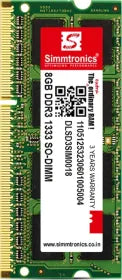 Simmtronics DLSD3SIM0018 8 GB DDR3-1333 Laptop RAM