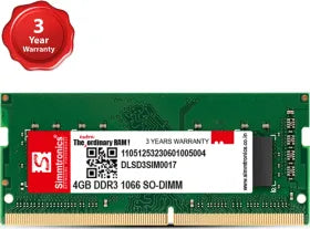 Simmtronics DLSD3SIM0017 4 GB DDR3-1066 Laptop RAM