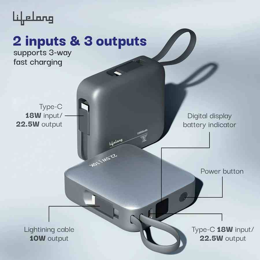 Lifelong Zap 10000 mAh Power Bank