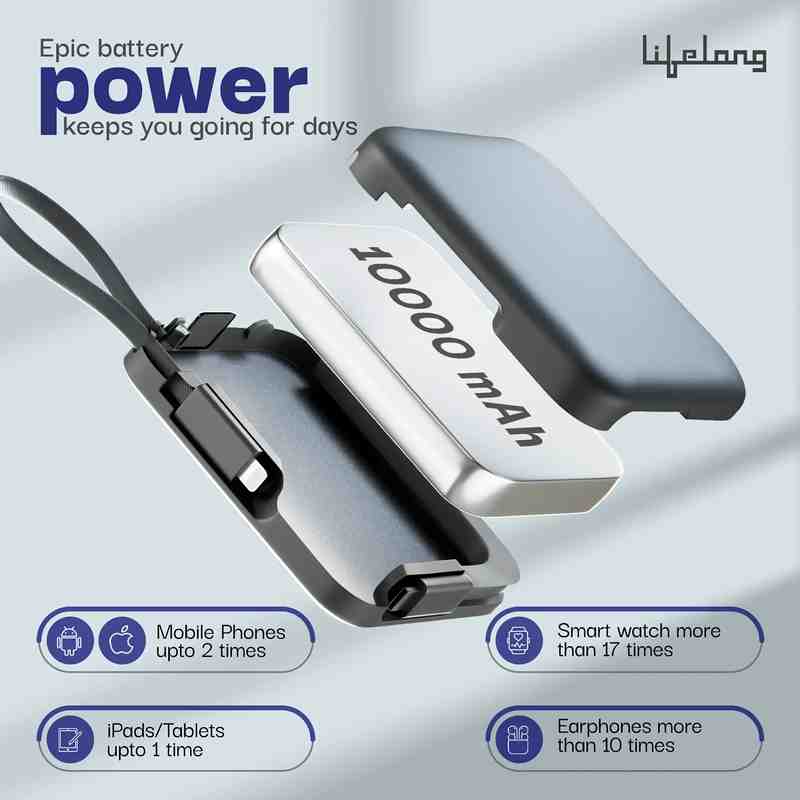 Lifelong Zap 10000 mAh Power Bank