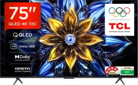 TCL T8C 75 inch Ultra HD 4K Smart QLED TV (75T8C)